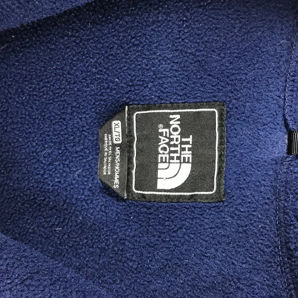 The North Face Denali Polartec Fleece Jacket Mens XL Navy Blue Black Full Zip
